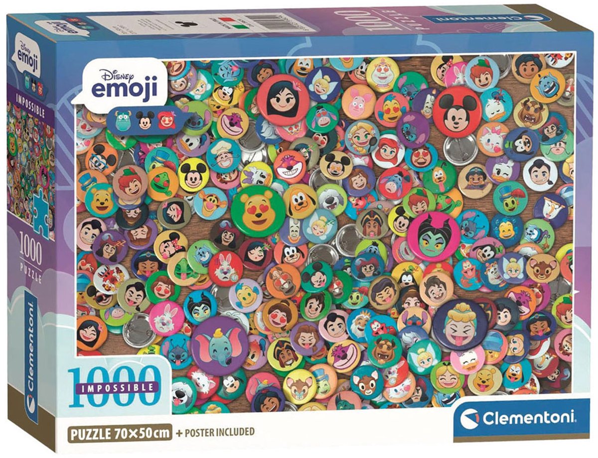 Clementoni onmogelijke legpuzzel disney - 1000st.