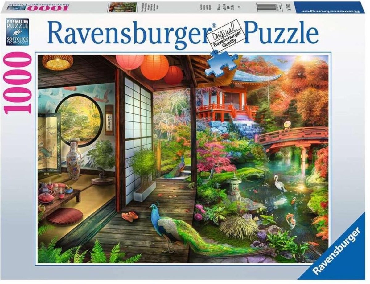 Ravensburger - Theehuis in japanse tuin puzzel 1000pcs