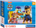 Clementoni - 12 blokken puzzel - paw patrol - 6 afbeeldingen - vanaf 3 jaar