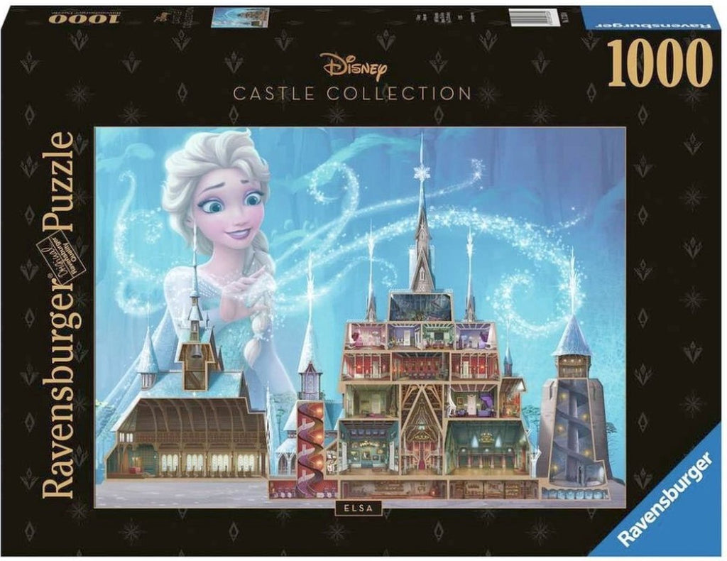 Ravensburger - puzzel disney castles elsa - 1000 stukjes legpuzzel.