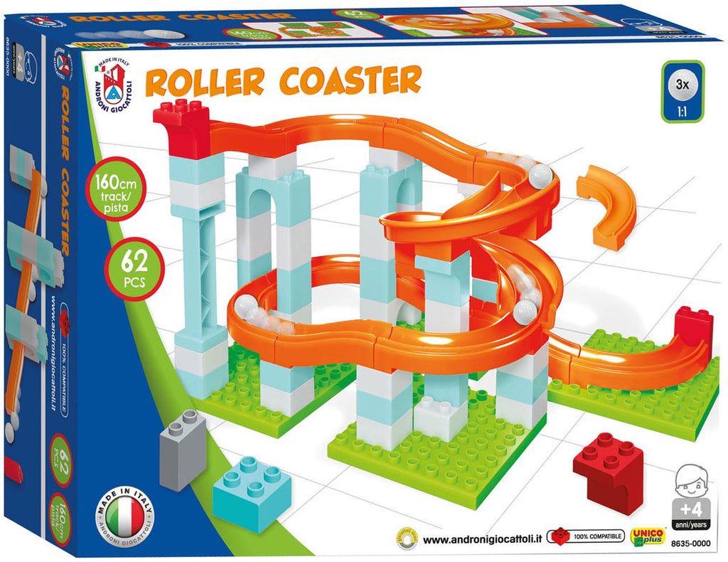 Androni - Androni Knikkerbaan roller coaster set 62dlg.