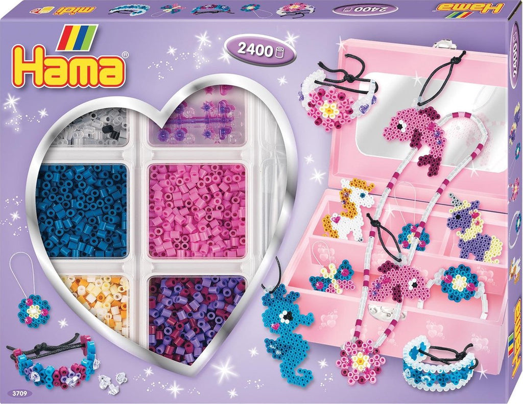 / Sans Marque - / Sans Marque Hama midi strijkkralenset sieraden maken paars 2400st.