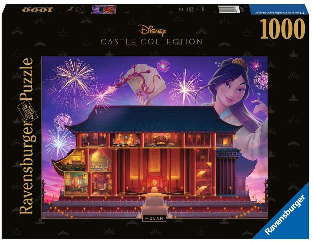 Ravensburger - puzzel disney castles mulan - 1000 stukjes legpuzzel.