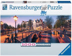 Ravensburger puzzel amsterdam by night - legpuzzel 1000 stukjes.