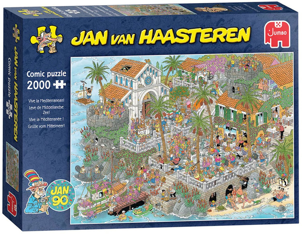 Jan Van Haasteren - Jan Van Haasteren legpuzzel leve de middellandse zee! - 2000st.