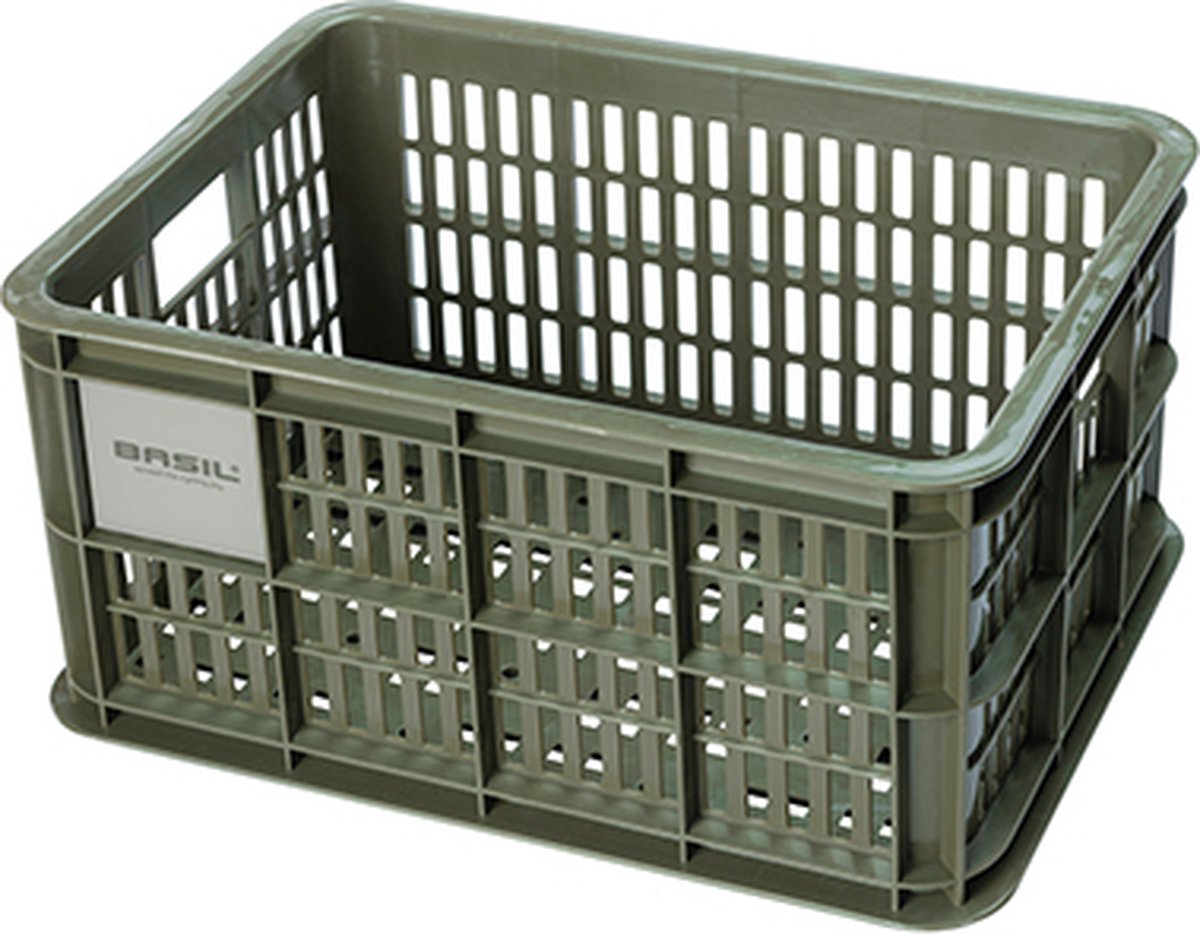 Caisse à vélo Basil S - petite - 17,5 litres - verte