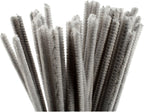 Creativ company chenille grijs 30cm, 50st.