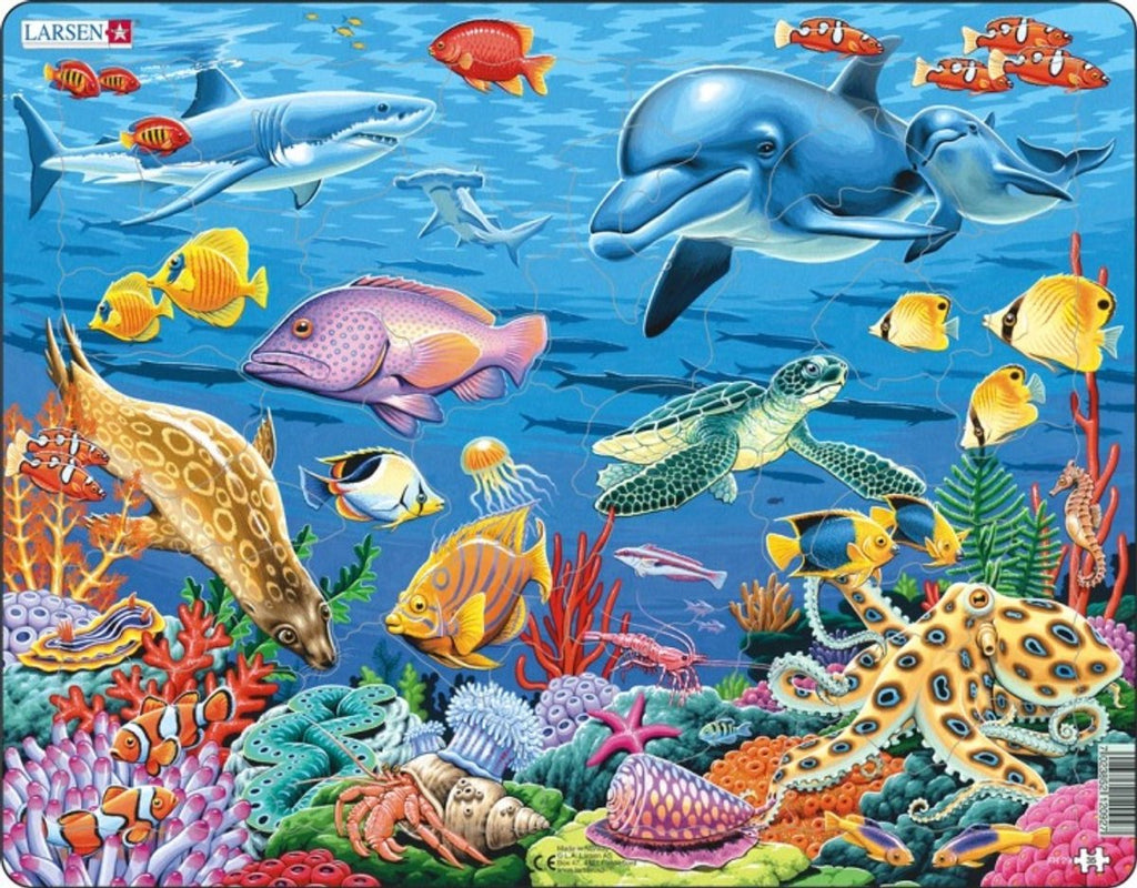 Larsen legpuzzel dieren - koraalrif, 35st.