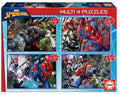 Educa - Educa Spider-man legpuzzel 4-in-1 - 50-80-100-150st