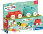 Clementoni baby - clemmy sensory trein met soft blokken, 12dlg.
