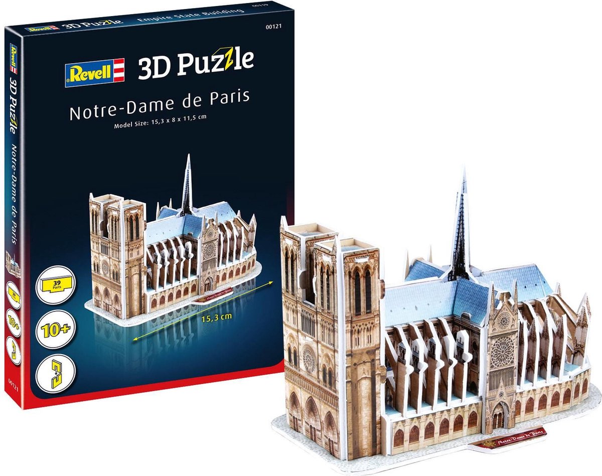 Revell - puzzel - 00121 notre-dame de paris 3d puzzel