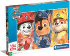 Clementoni - legpuzzel super color paw patrol close up 104 stuks