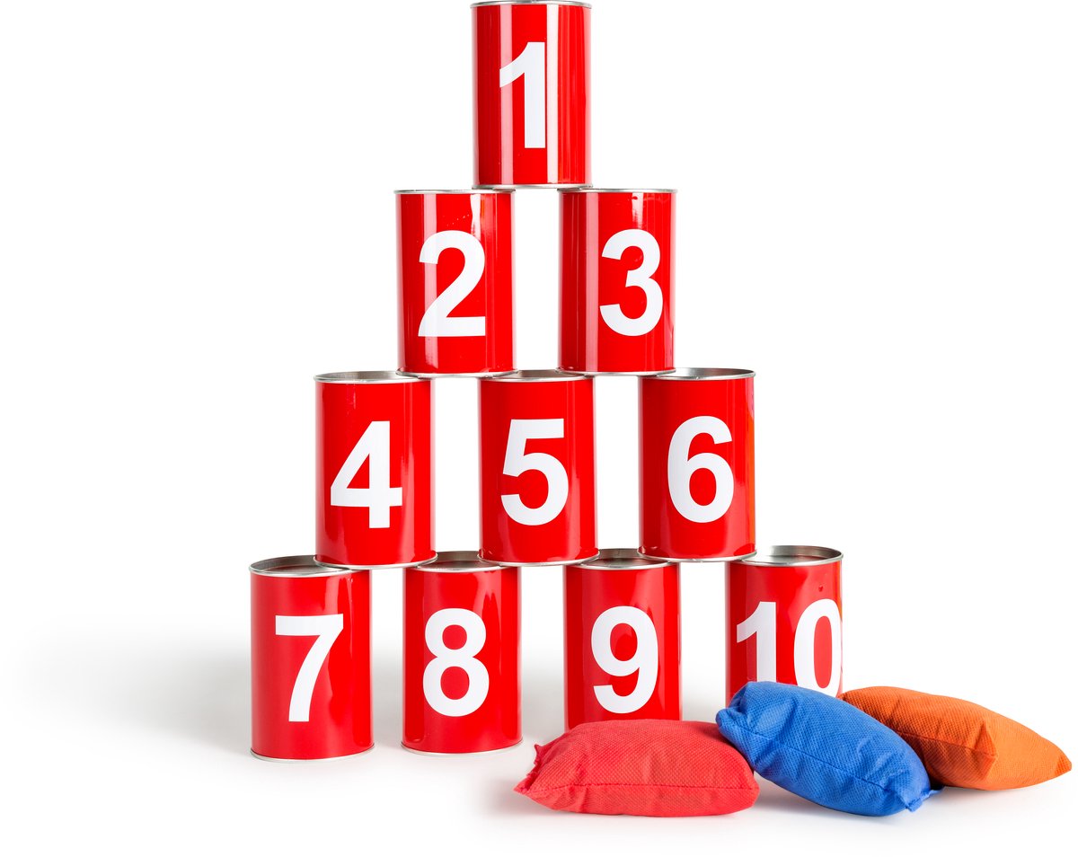 Bs toys blikwerpen rood, 13dlg.
