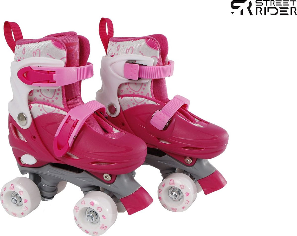 Street rider rolschaatsen roze verstelbaar, maat 31-34