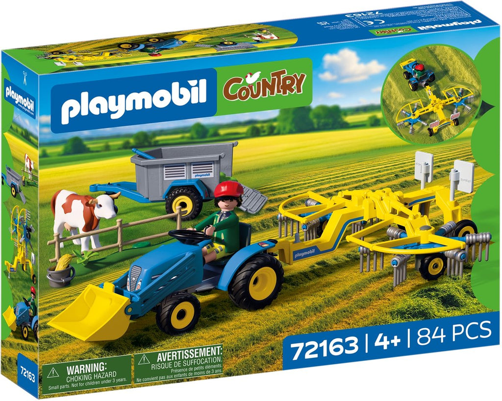 PLAYMOBIL - PLAYMOBIL country kleine tractor met hooimaaier - 72163
