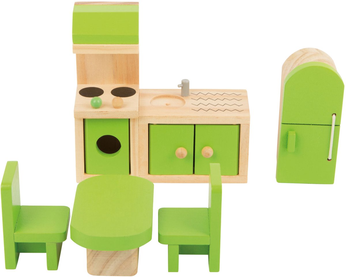 Small Foot - houten poppenhuis meubeltjes keuken 5dlg.