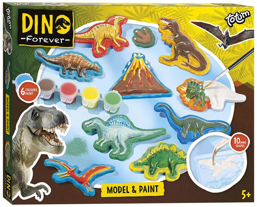 Totum dino forever - gips gieten en schilderen