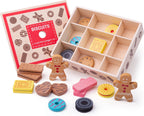 Bigjigs toys - houten box met koekjes