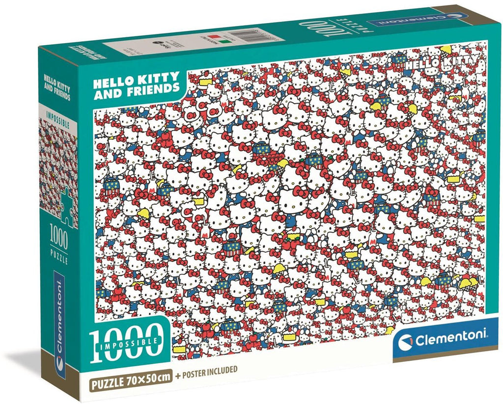Clementoni - onmogelijke legpuzzel hello kitty - 1000st.