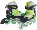 Street rider inline skeelers groen zwart verstelbaar, maat 37-40