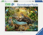 Ravensburger puzzel luipaarden in de jungle - legpuzzel - 1500 stukjes