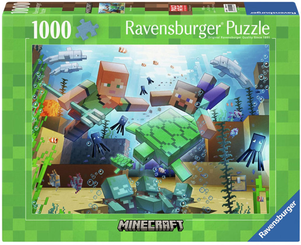 Ravensburger - legpuzzel minecraft mosaic 1000 stukjes karton.