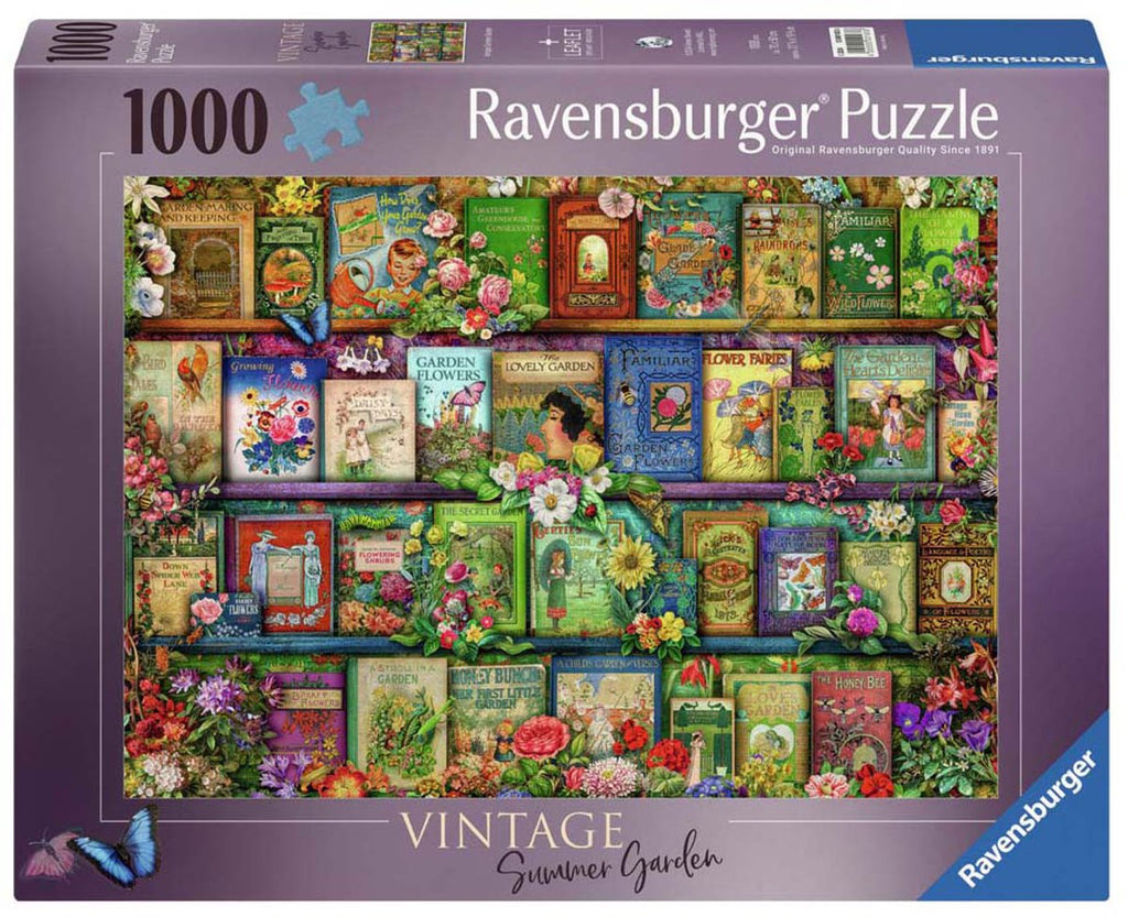 Ravensburger - puzzel vintage tuinboeken - legpuzzel - 1000 stukjes
