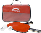 Slazenger tafeltennis set 6-delig - met 4 pingpongballen en 2 tafeltennisbatjes - pingpongset met opbergtas