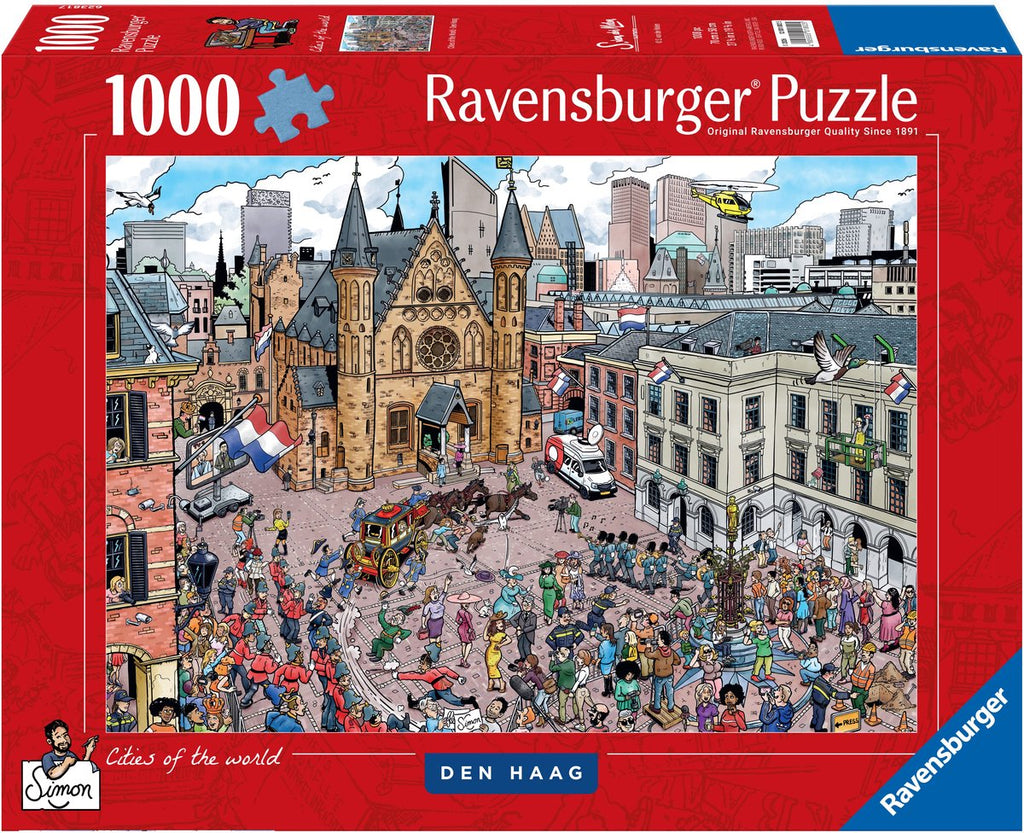 Ravensburger – cities of the world: den haag – legpuzzel – 1000 stukjes
