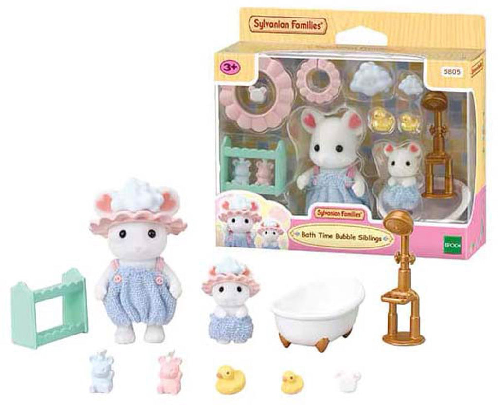 Sylvanian Families - Sylvanian Families 5805 bubbel badtijd broer- zus