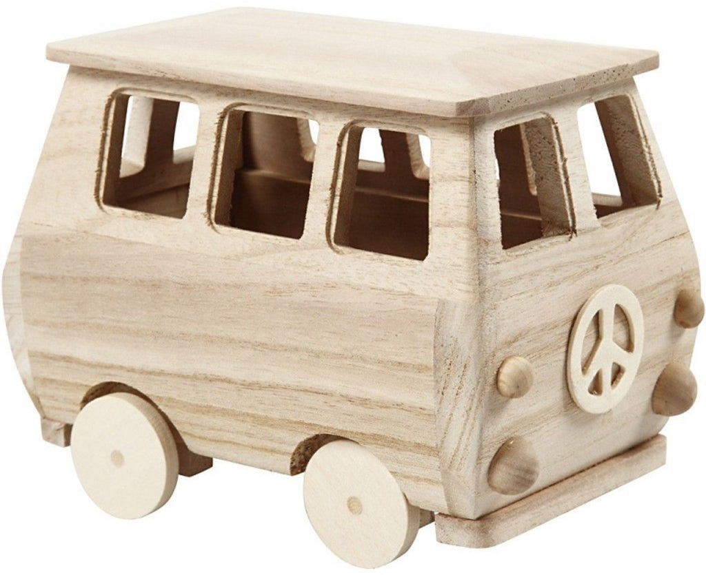 Creativ Company - Creativ Company Houten mini bus 17x10x13cm