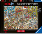 Ravensburger – ray’s comic series: movie set 1 – western – cartoon legpuzzel – 1000 stukjes