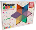 Picasso Tiles - Picasso Tiles Tactic - constructiespeelgoed - magnetic tiles - magnetische tegels - geometry set - stem speelgoed - creatief bouwspeelgoed - 16-delig - vanaf 3 jaar
