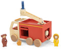 Trixie - houten dieren brandweerwagen