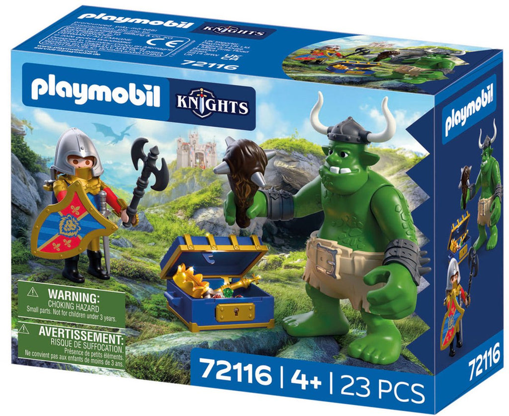 PLAYMOBIL - PLAYMOBIL knights trol met schat van leeuwenridder - 72116