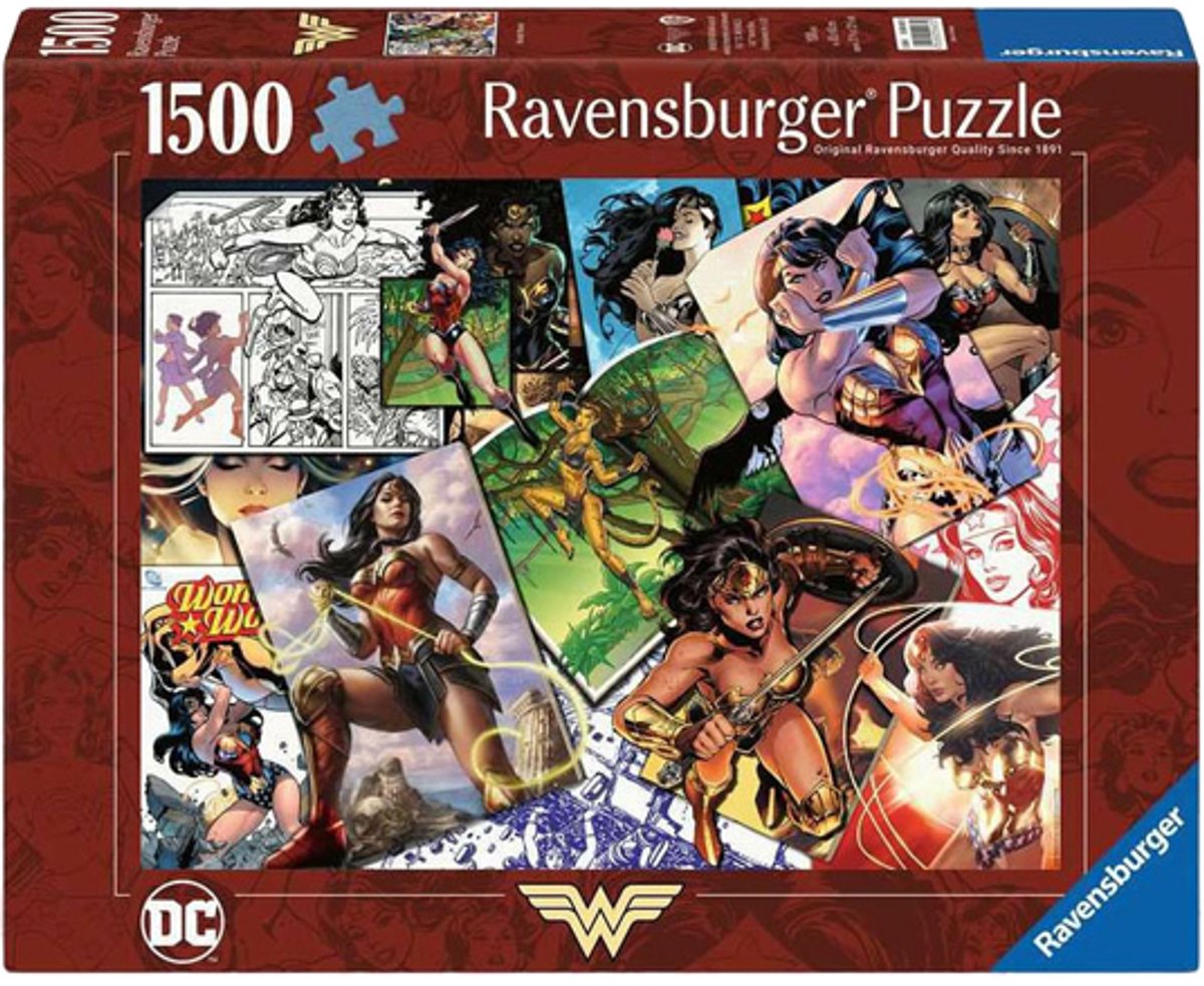 Ravensburger - legpuzzel wonder woman 1500 stukjes puzzel volwassenen.