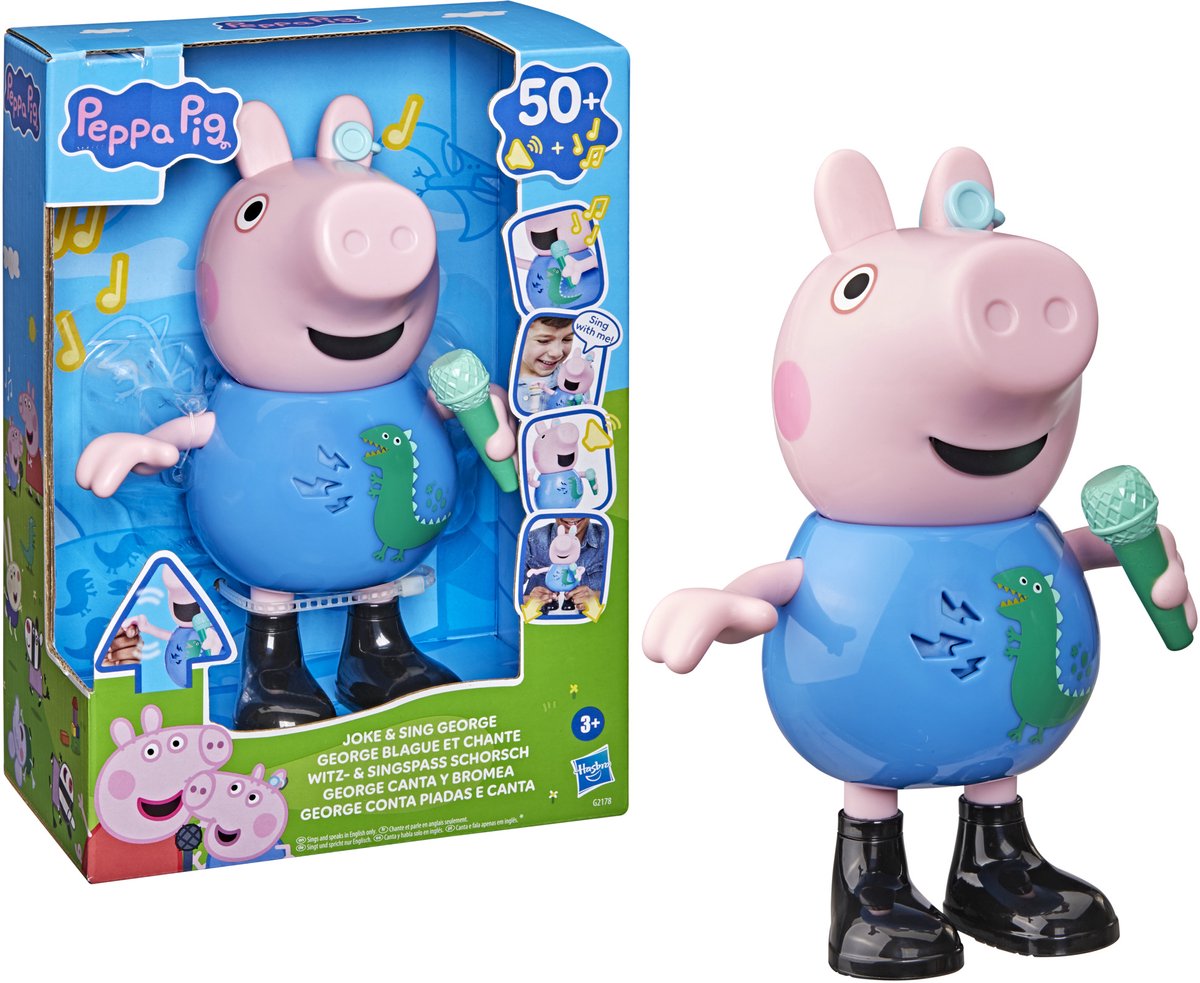Hasbro - Hasbro Peppa pig joke & sing george - speelfiguur - franstalig