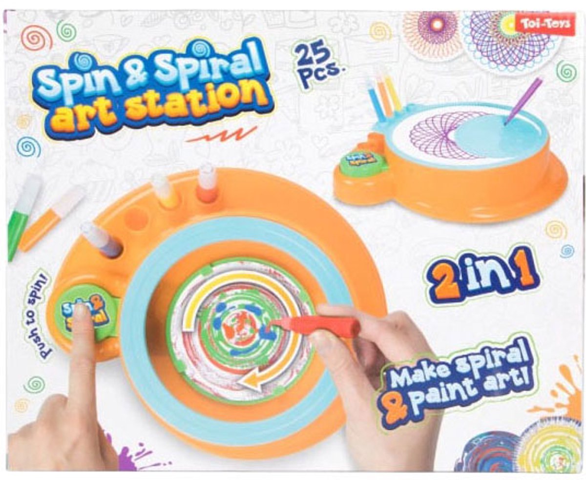 Toi-Toys - Toi-Toys Spin- en spirograaf station - 2in1