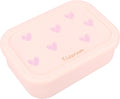 Kidzroom magical meadows lunchbox - 1.2 l - 6 x 17 x 12 cm - roze - hartjes
