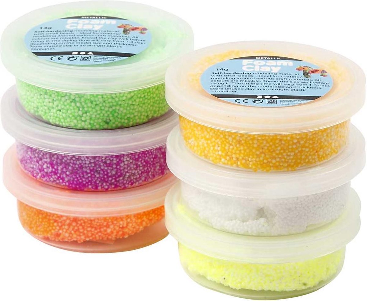 Foam Clay - Foam Clay ® 6x14 gr kleuren