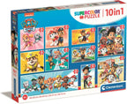 Clementoni - puzzels paw patrol 10in1