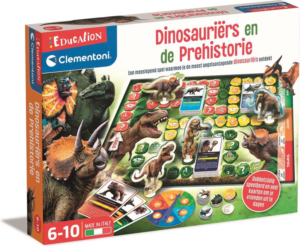 Clementoni - dinosauriers en de prehistorie bordspel (nl)