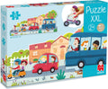 Goula jumbo puzzel xxl voertuigen - 18st.