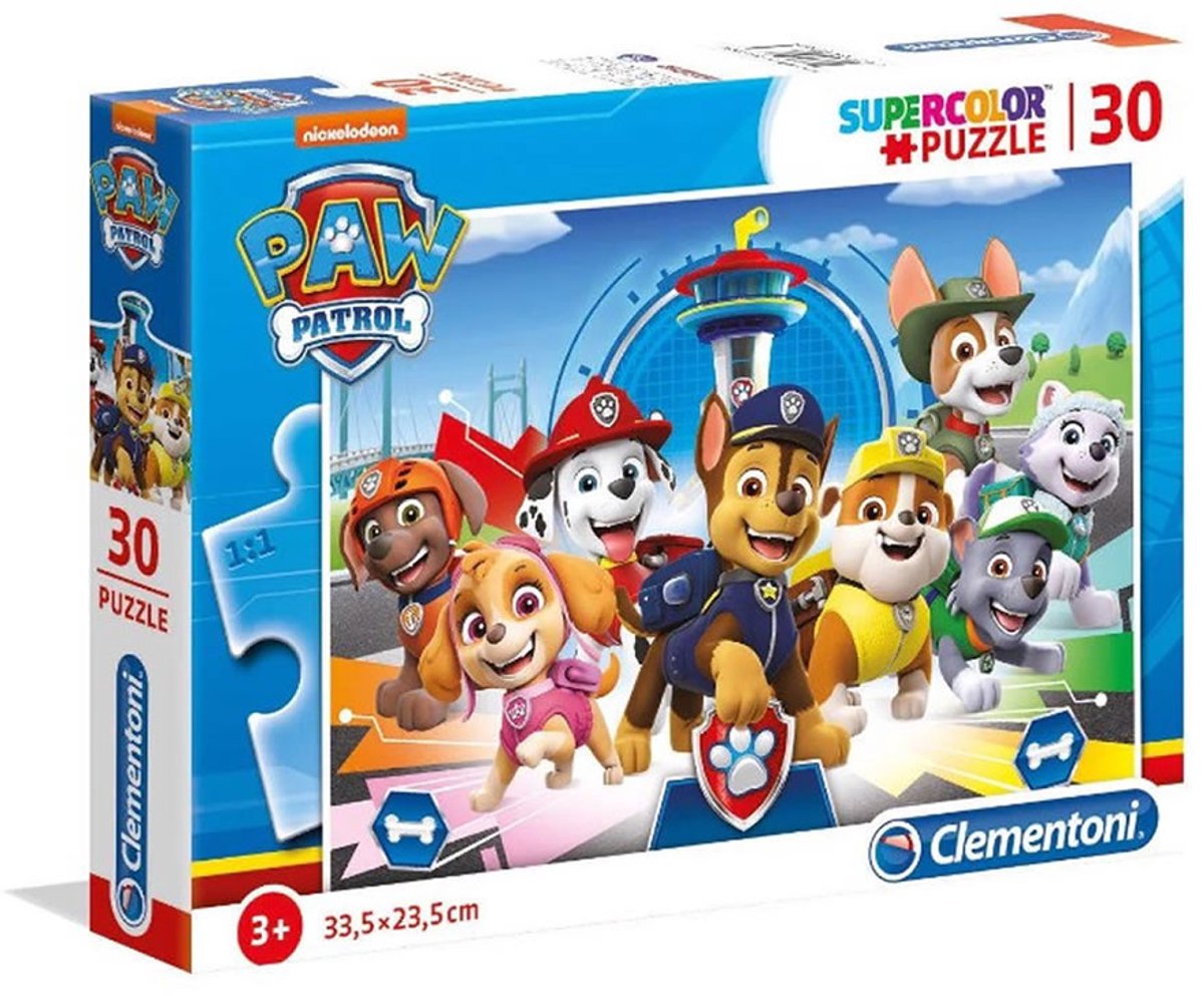 Clementoni - legpuzzel super color paw patrol 30st.