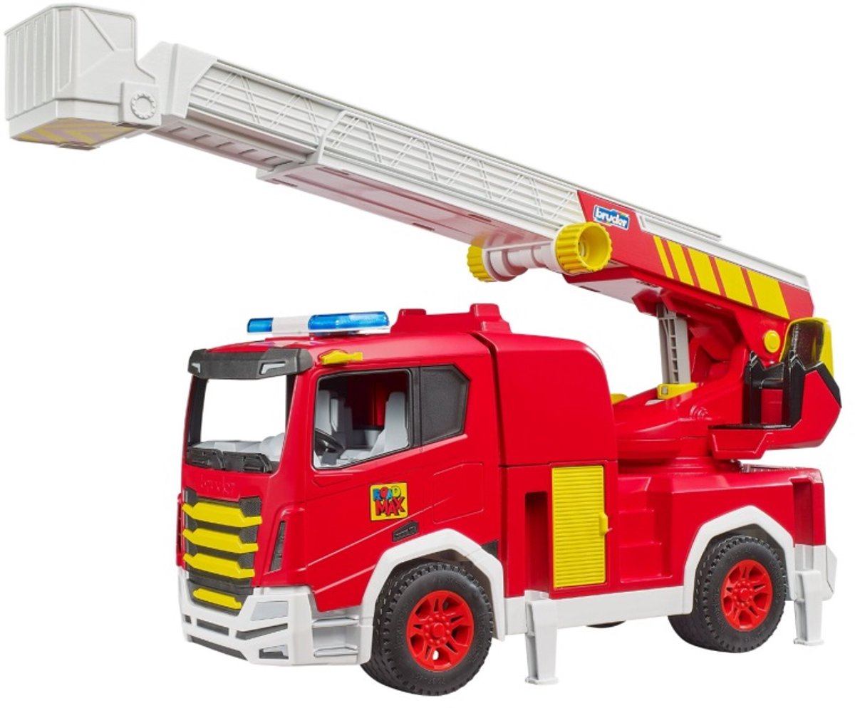 Bruder roadmax brandweerwagen met draaibare ladder
