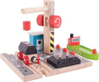 Bigjigs houten rails - laadstation steenkool