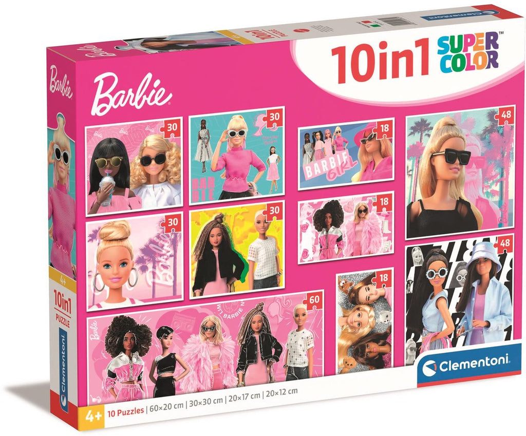 Clementoni - legpuzzel super color 10in1 barbie