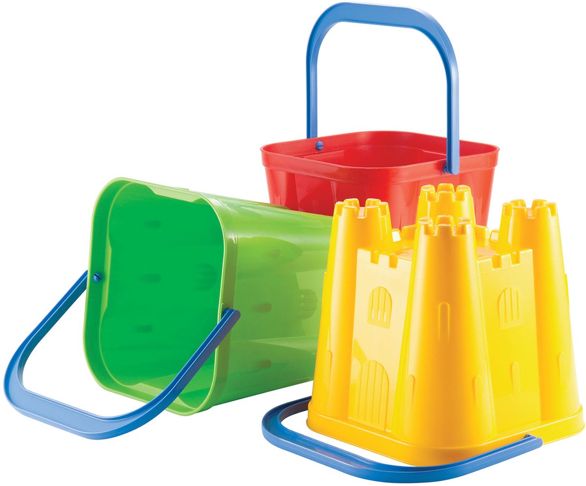 Ecoffier ecoiffier kasteel emmer zandbak speelgoed voor kinderen strand - willekeurig - 1 stuk