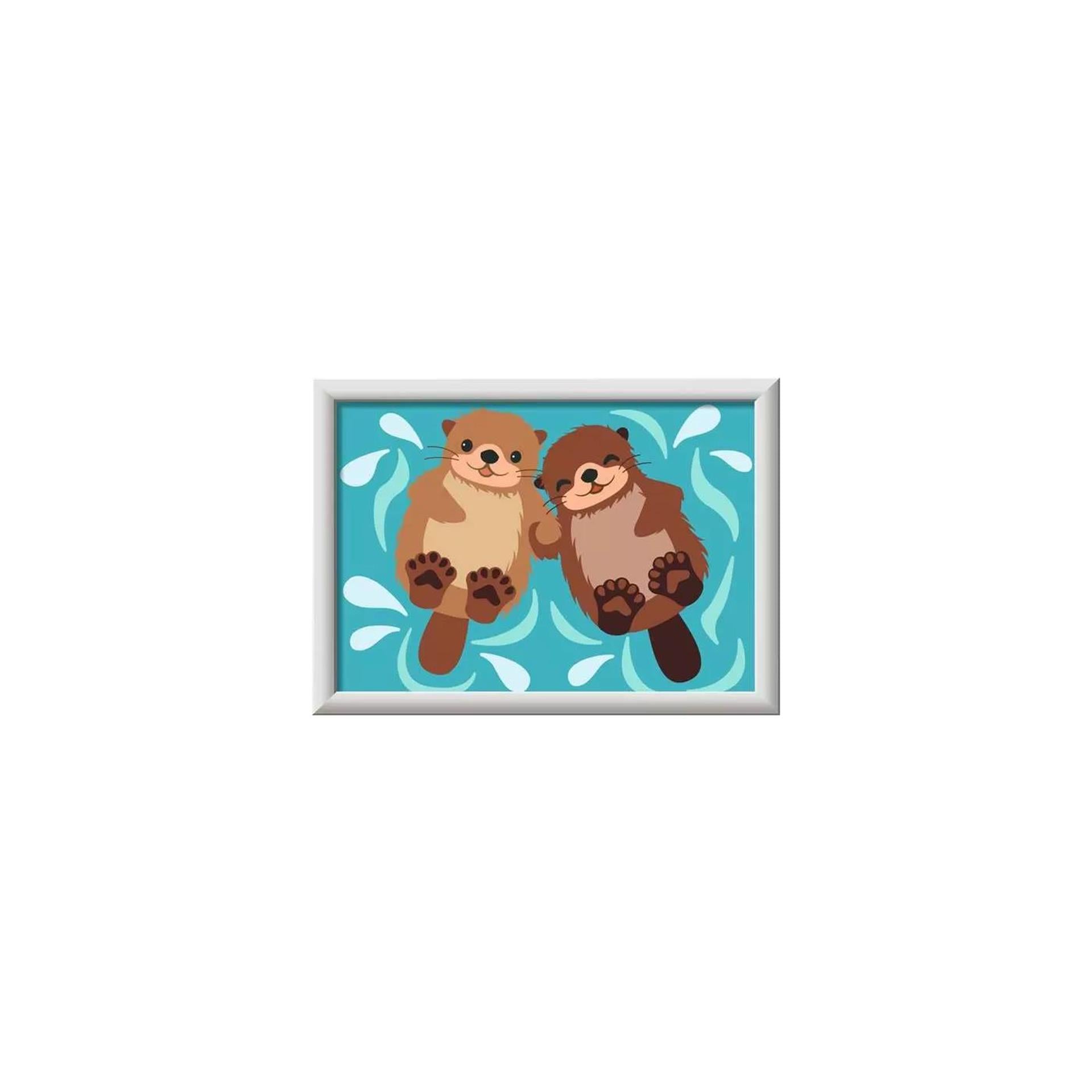Ravensburger - – creart: otter love – schilderen op nummer