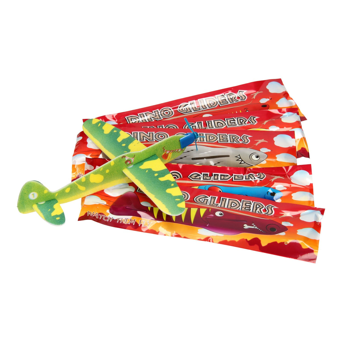 Duckiez - Duckiez Foam vliegtuigje dino